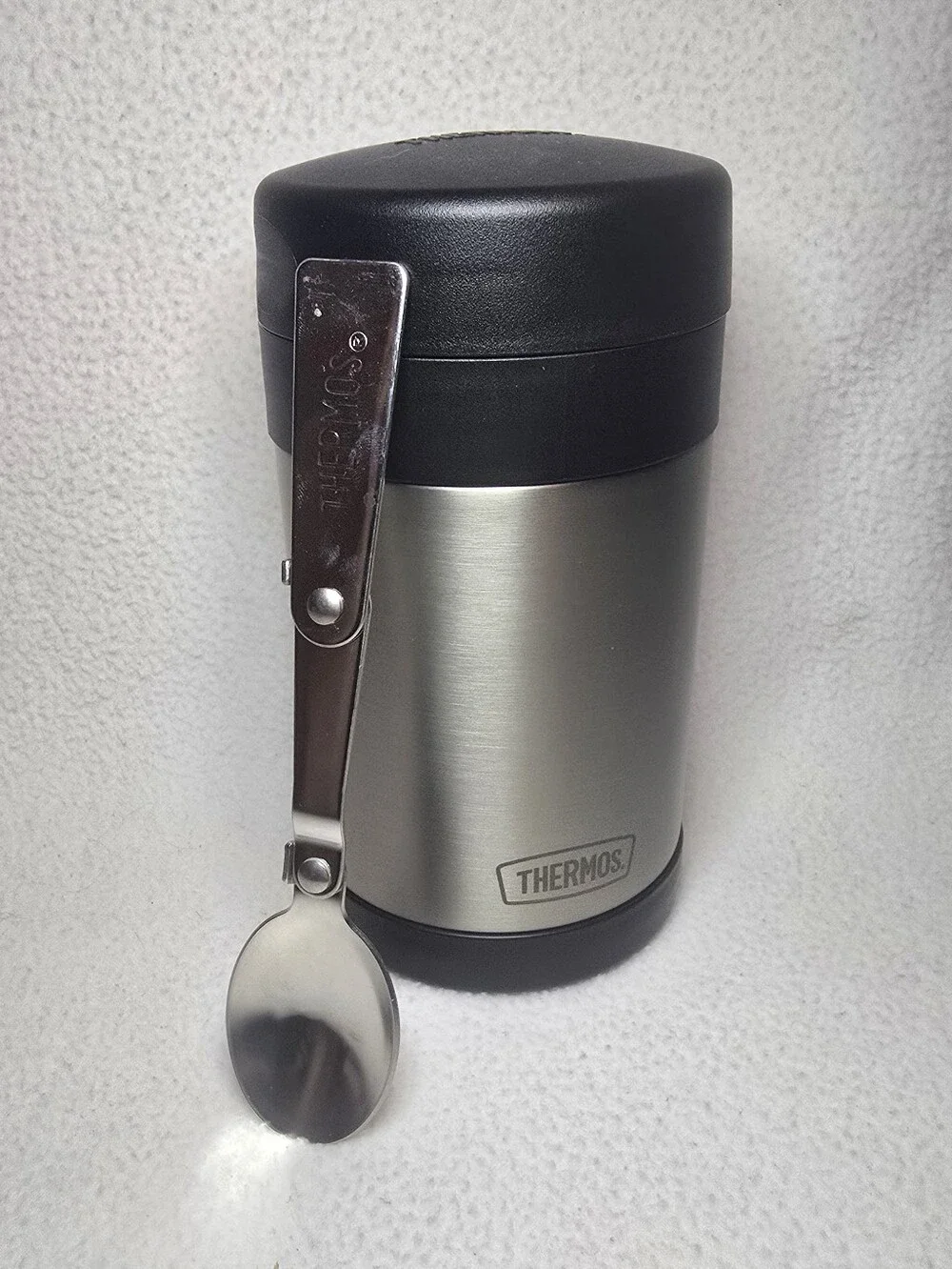 16 Oz Hot/Cold Thermos With Spoon